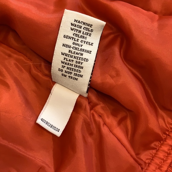 Fall orange Mudd vest with faux fur collared hood. - Picture 11 of 11